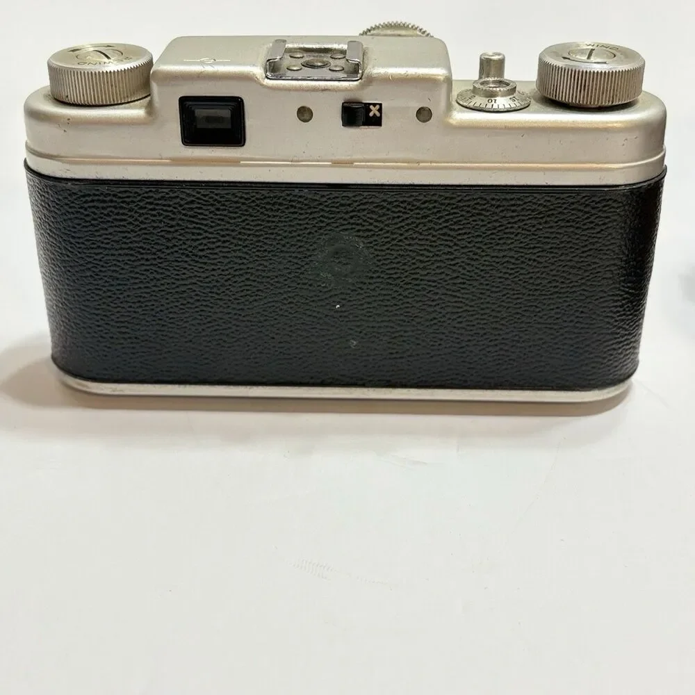 Vintage Argus C-Four 35mm Camera With 50mm f/2.8 Cintar Lens And Leather Case